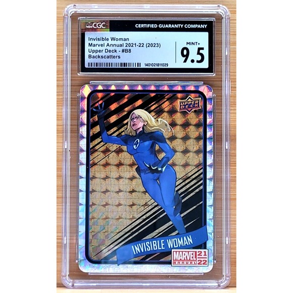2021-22 MARVEL ANNUAL INVISIBLE WOMAN GOLD BACKSCATTERS CGC 9.5‎ FANTASTIC FOUR